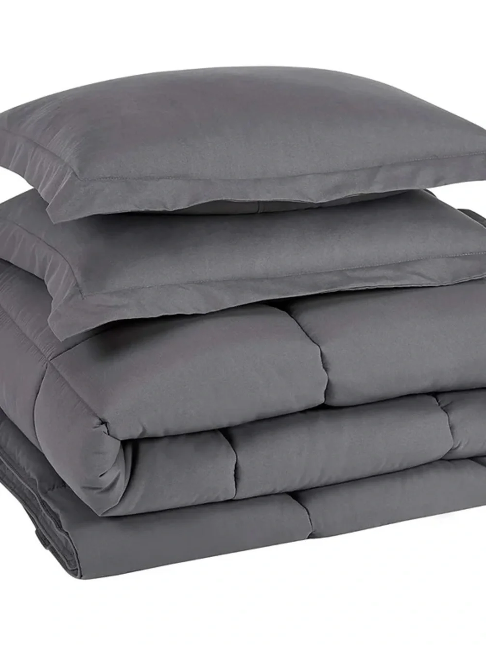 Gray oversized queen 3 piece Comforter Set